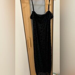 Midi black dress, never used